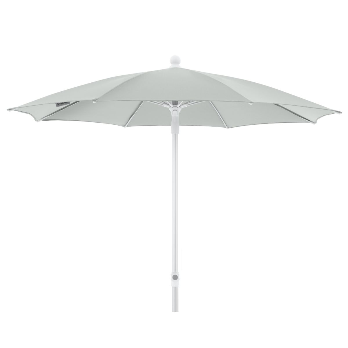 Doppler Gastro Sonnenschirm Fiberglas; 200x226 cm (ØxH); hellgrau