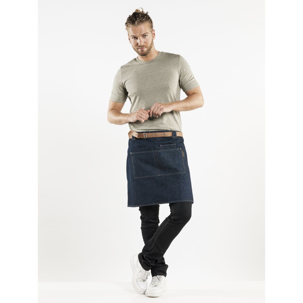 Chaud Devant Bistroschürze Forene Blue Denim W70 – L50 50x70 cm (LxB); denim dunkel