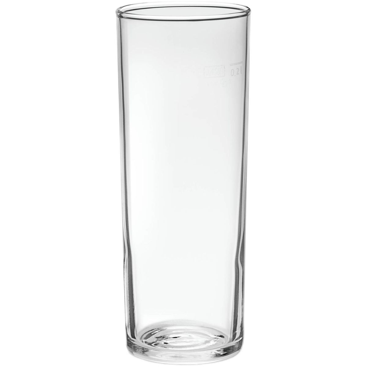 van Well Kölnerstangen 0,20l /-/, van Well 200 ml, 14.5 cm (H); transparent; 0.2 l Eichstrich, 12 Stück / Pack