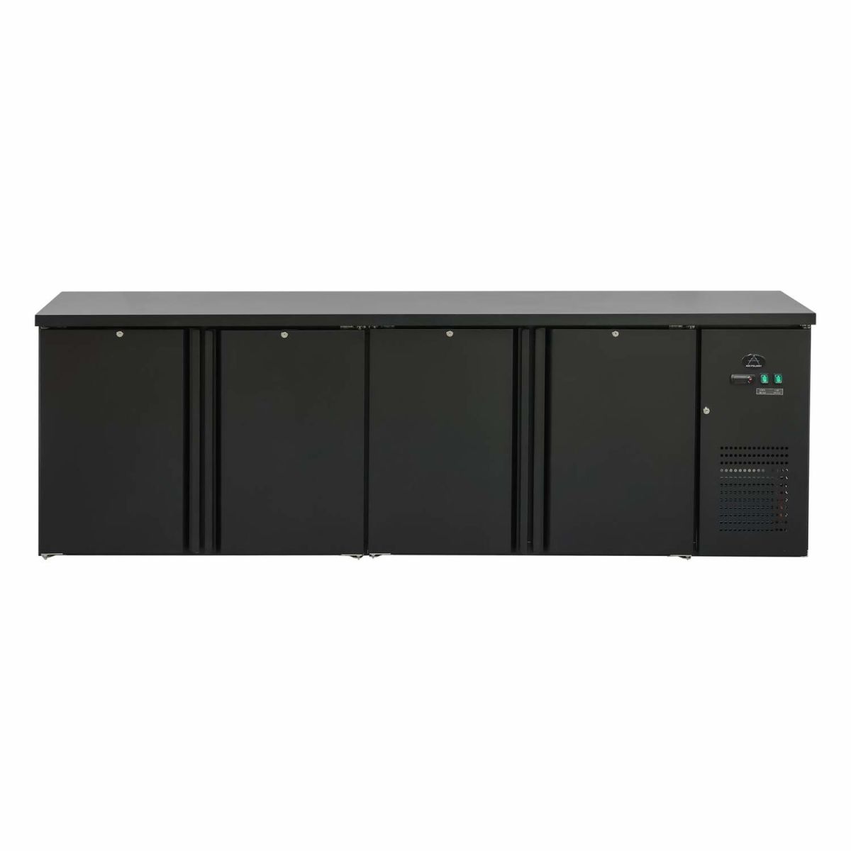 A&S Polarny Flaschenkühltisch 600 Liter, Schwarz; 600000 ml, 466000 ml, 254.5x84x52 cm (BxHxT); schwarz