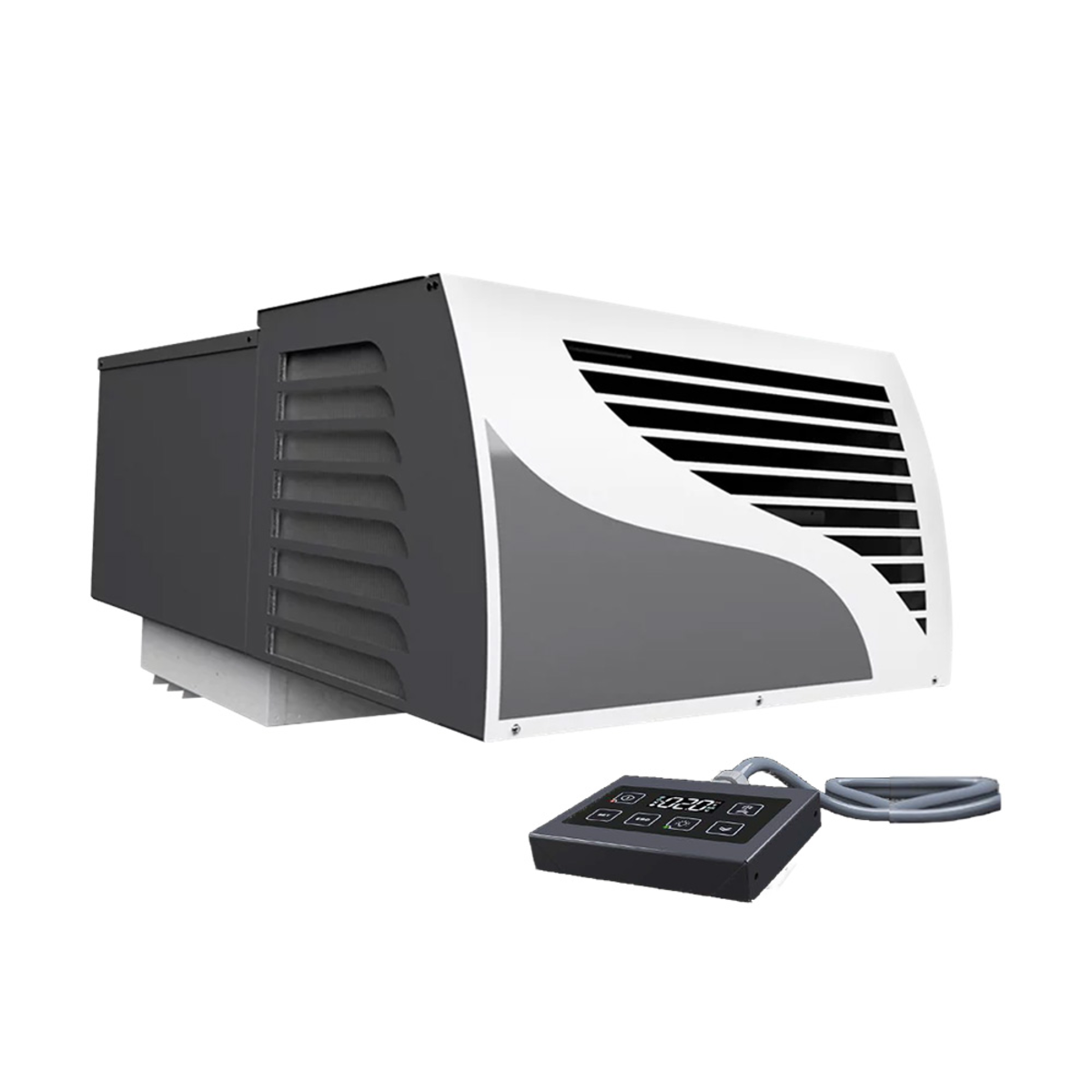 A&S Polarny Deckenkühlaggregat Premium Plug-In 996W bis 25m³, 400V, 50Hz; 87.7x62x117.8 cm (BxHxT); weiß