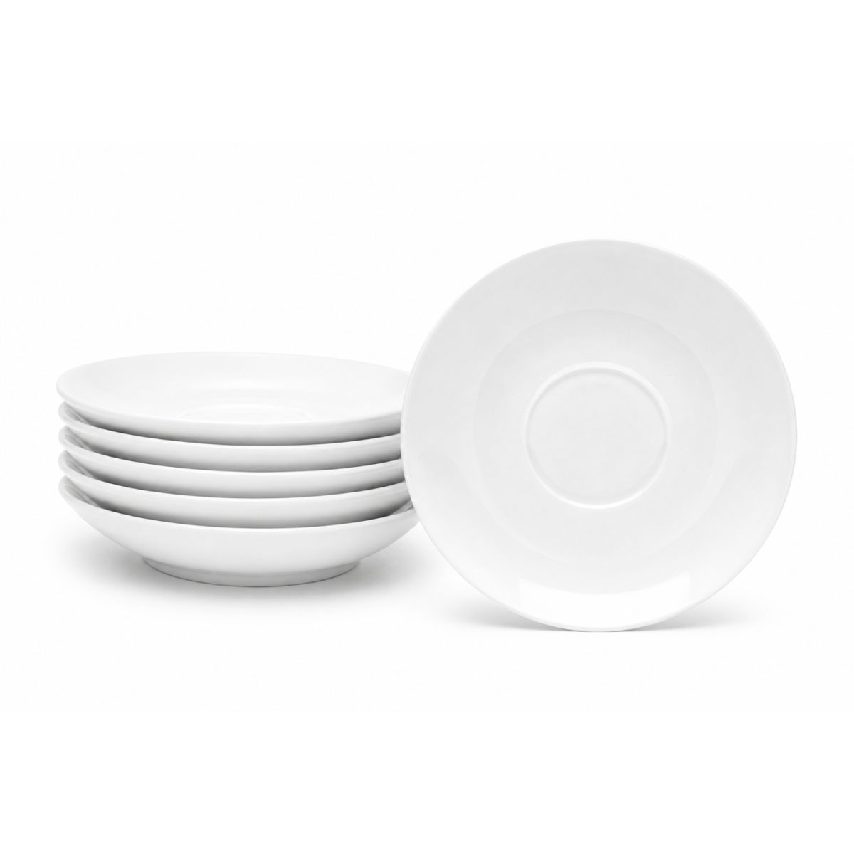 van Well Jumbo-Untertasse 17,5 cm New York; 17.5x2.5 cm (ØxH); weiß; rund; 6 Stück / Pack