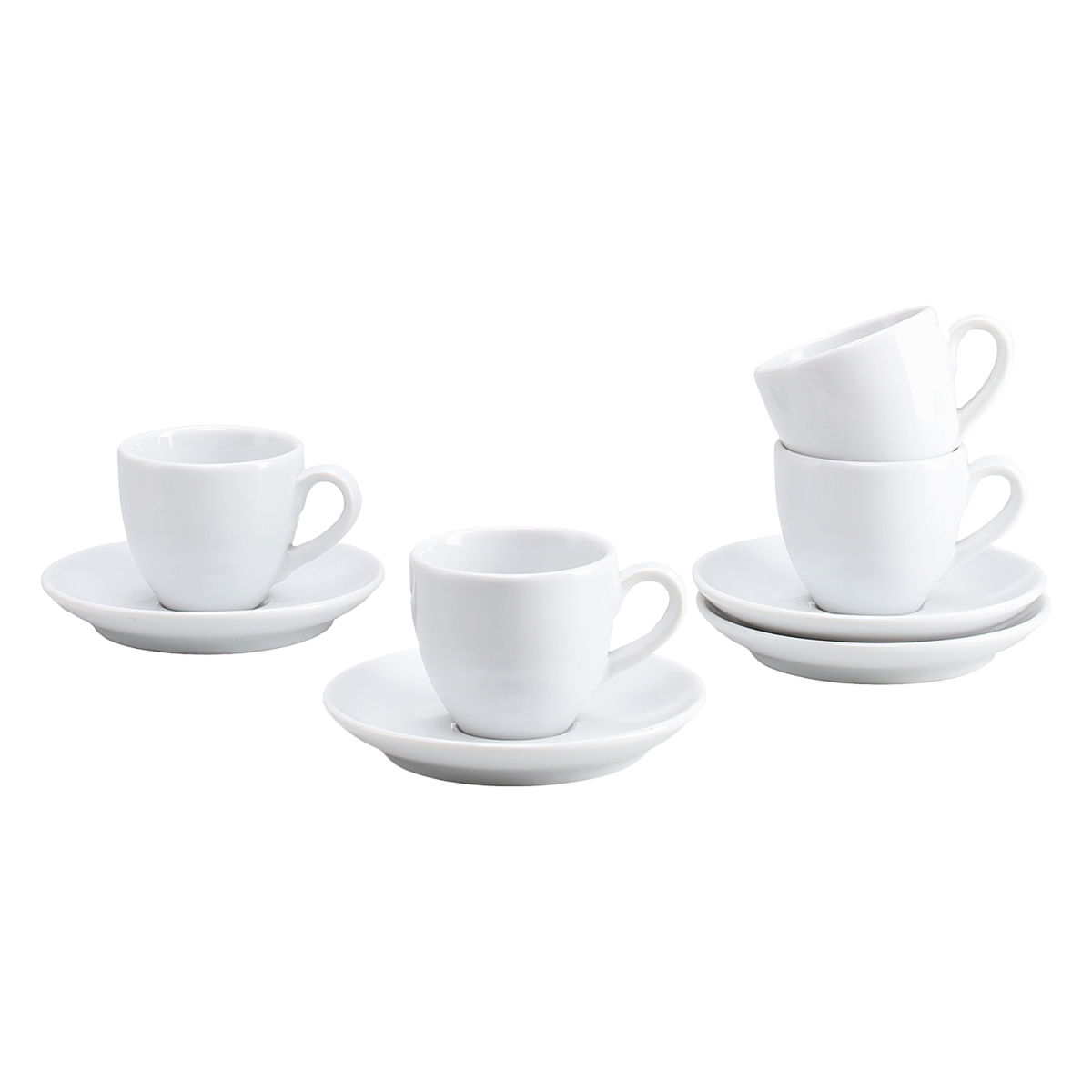 CreaTable Bistrot - Espresso Set 8-tlg; weiß