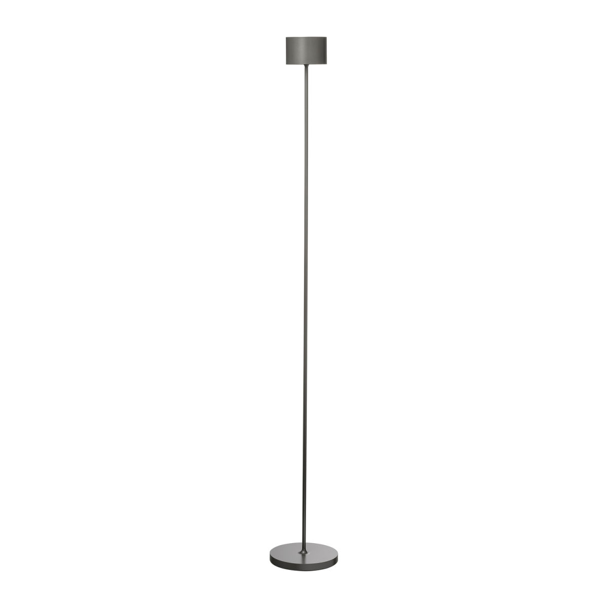 blomus Mobile LED-Stehleuchte -FAROL FLOOR- Farbe Burned Metal 15x15x15x115 cm (LxBxØxH); hellgrau