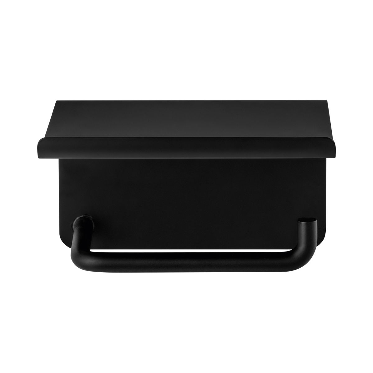 blomus WC-Rollenhalter mit Ablage -MODO- Farbe Black 95x14.5 cm (LxB); schwarz