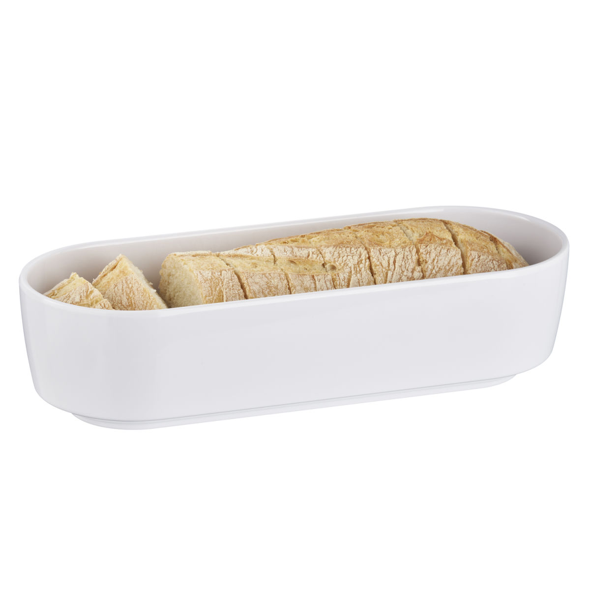 APS Schale CASUAL, Melamin, oval 1000 ml, 26.5x10.5x6.5 cm (LxBxH); weiß; oval