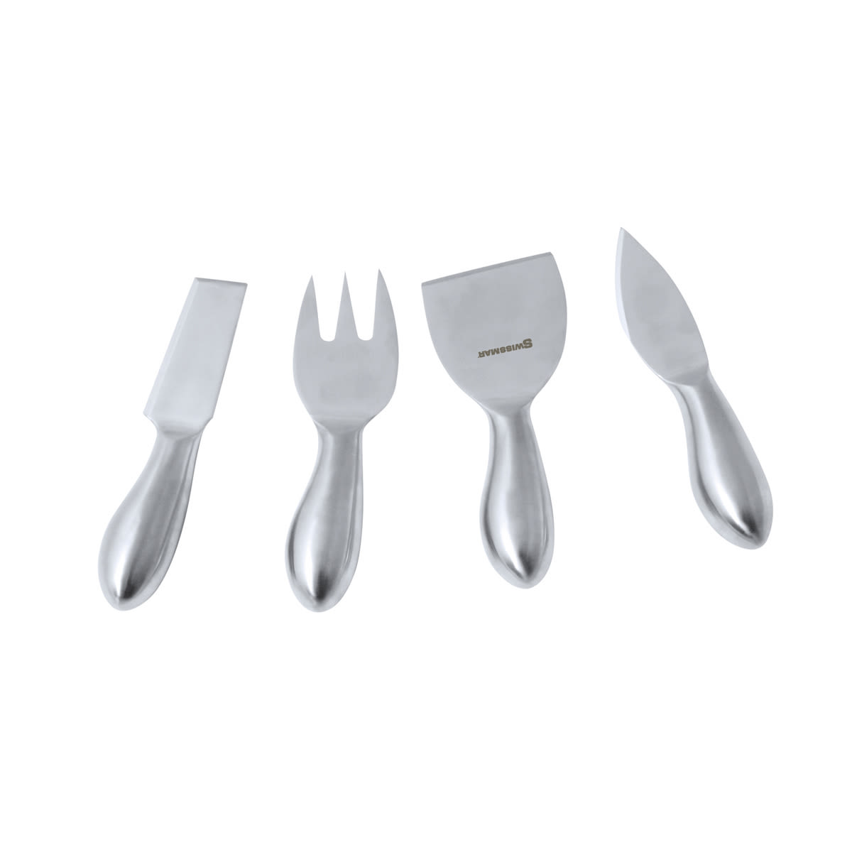 Swissmar 4 teiliges Käsemesser Set, klein 12 cm (L); grau; 6 Stück / Pack