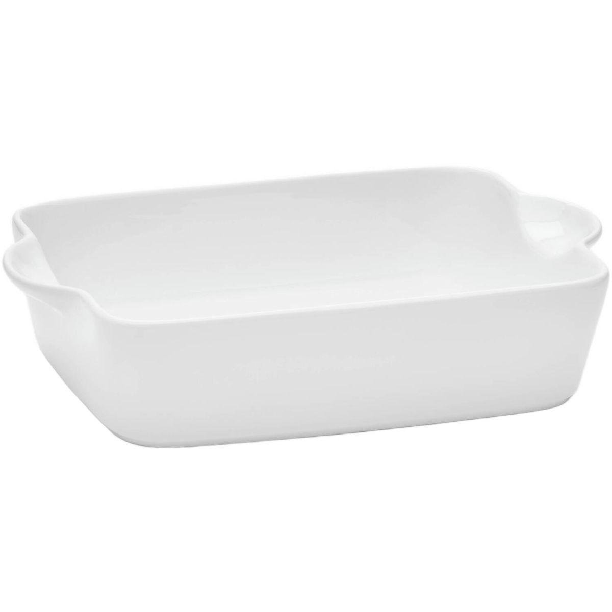 van Well Auflaufform eckig weiß, glänzend, Porzellan 1500 ml, 20x30.7x6.8 cm (LxBxH); weiß; rechteckig; 6 Stück / Pack