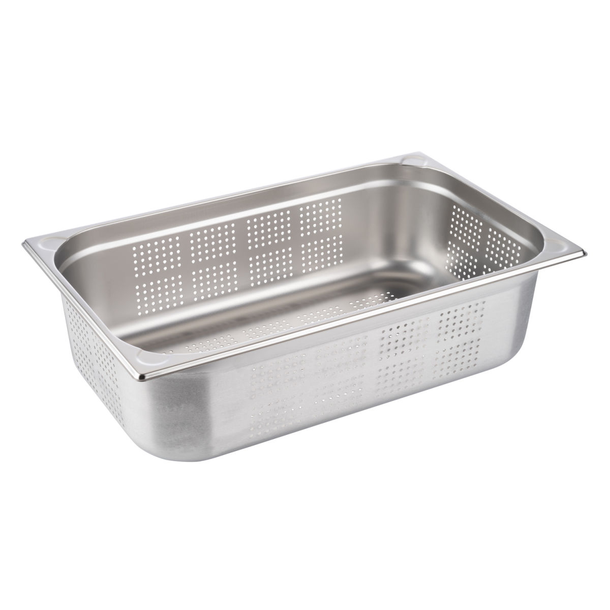 APS GN 1/1 Behälter, perforiert, Edelstahl GN 1/1, 53x32.5x15 cm (LxBxT); silber