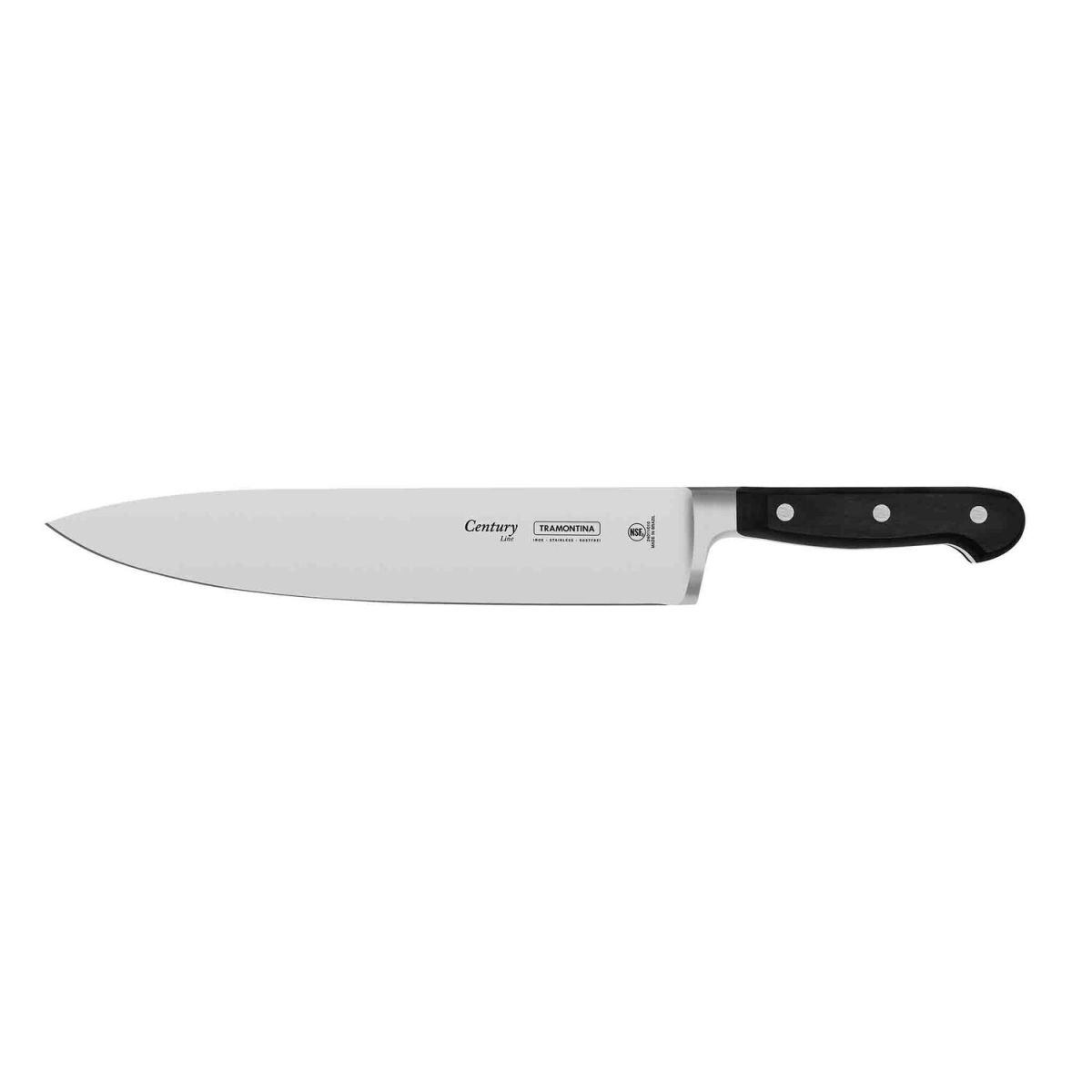 TRAMONTINA Kochmesser Century Klingenlänge 25 cm, 38.8 cm (L); silber/schwarz