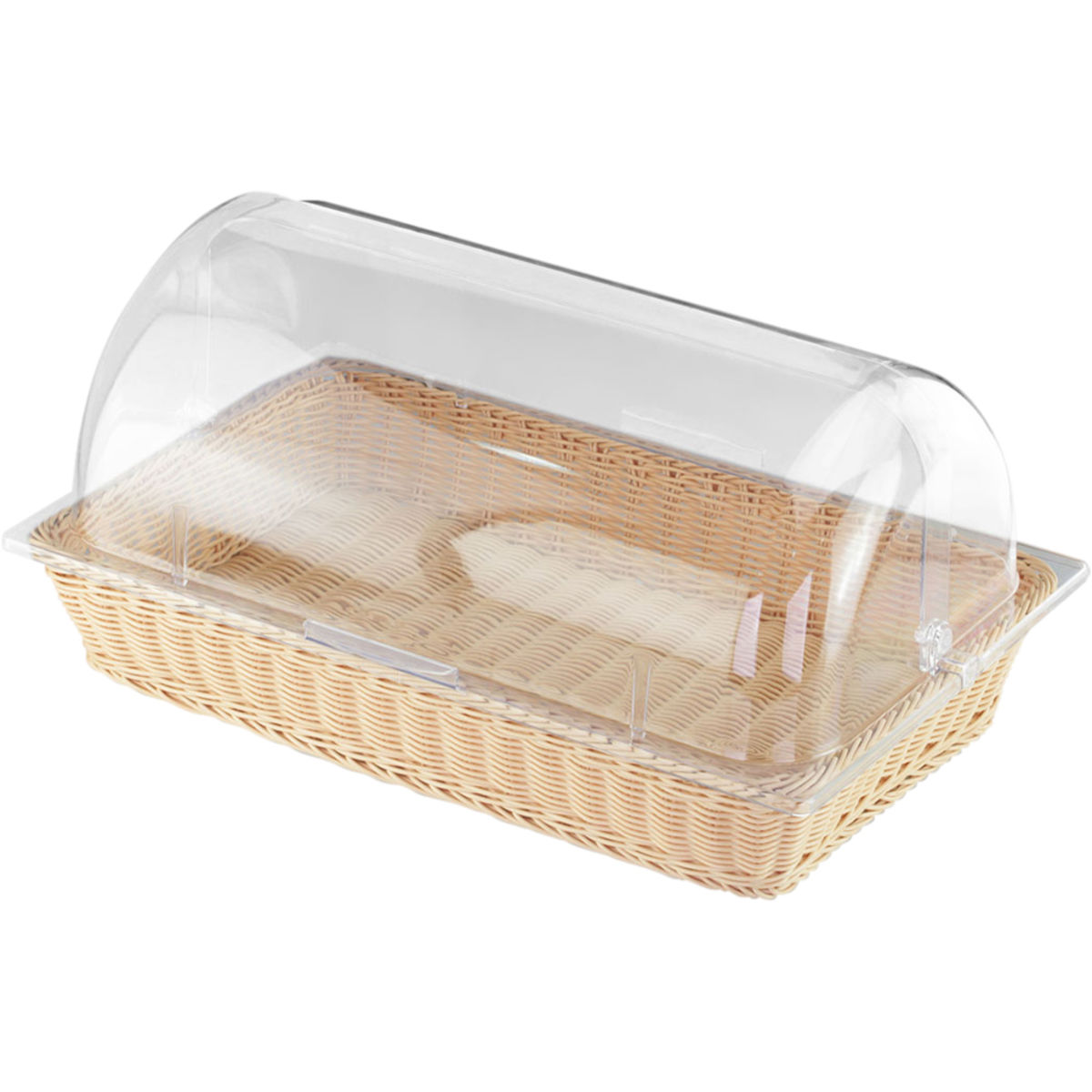 Stalgast Brotkorb mit Roll-Top Deckel 53 cm (B); transparent