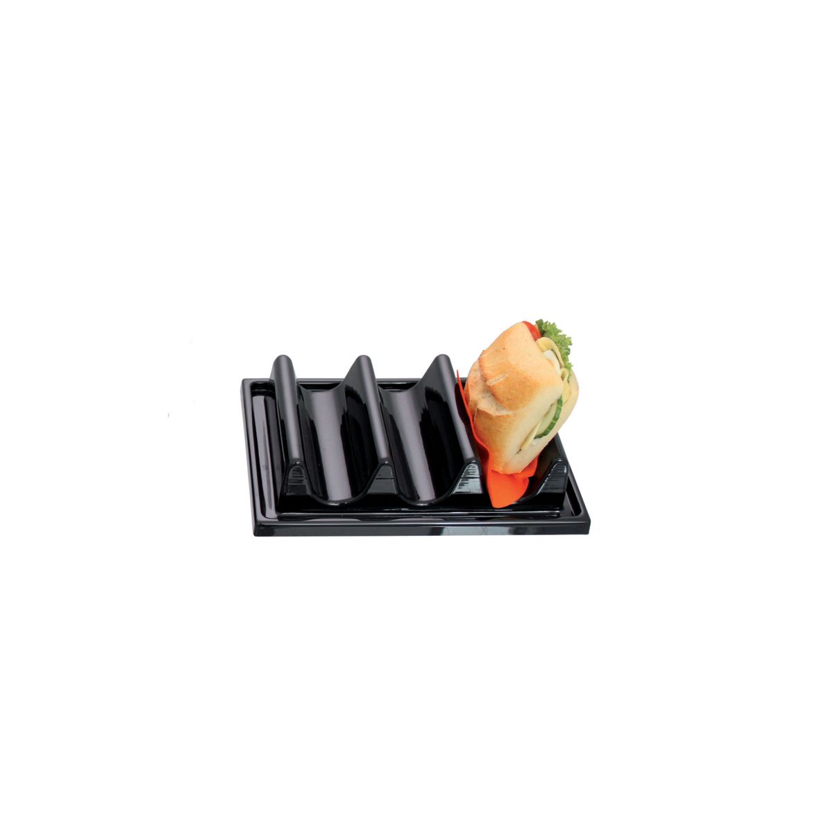 Schneider Snackwelle Kunststoff ; 29x19x6 cm (LxBxH); schwarz; rechteckig