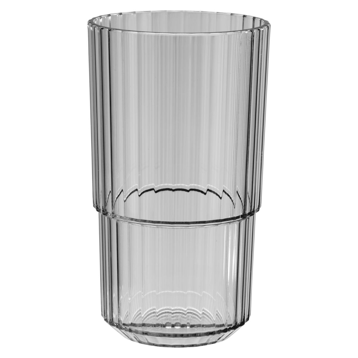 APS Trinkbecher LINEA, Tritan 500 ml, 8.5x8.5x15 cm (LxBxH); grau; 48 Stück / Pack