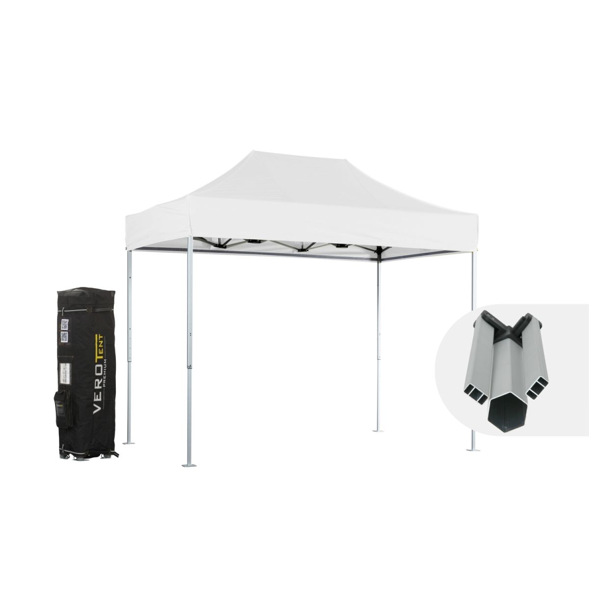 VeroTENT VeroTENT Faltpavillon 2x3m Starter mit Dach 200x300x296 cm (LxBxH); weiß