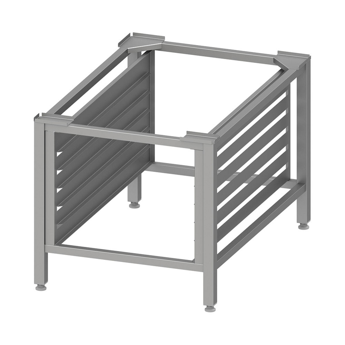 Stalgast Edelstahl Untergestell für Kombidämpfer, 6x GN 2/1, H. 650 mm 70.4x65 cm (BxH); silber