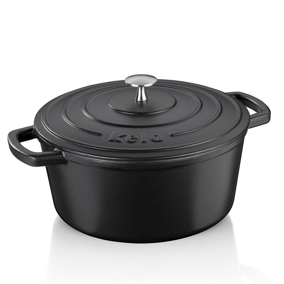 kela Bräter Calido Gusseisen Rund 4.6 l, 26x12 cm (ØxH); schwarz; rund