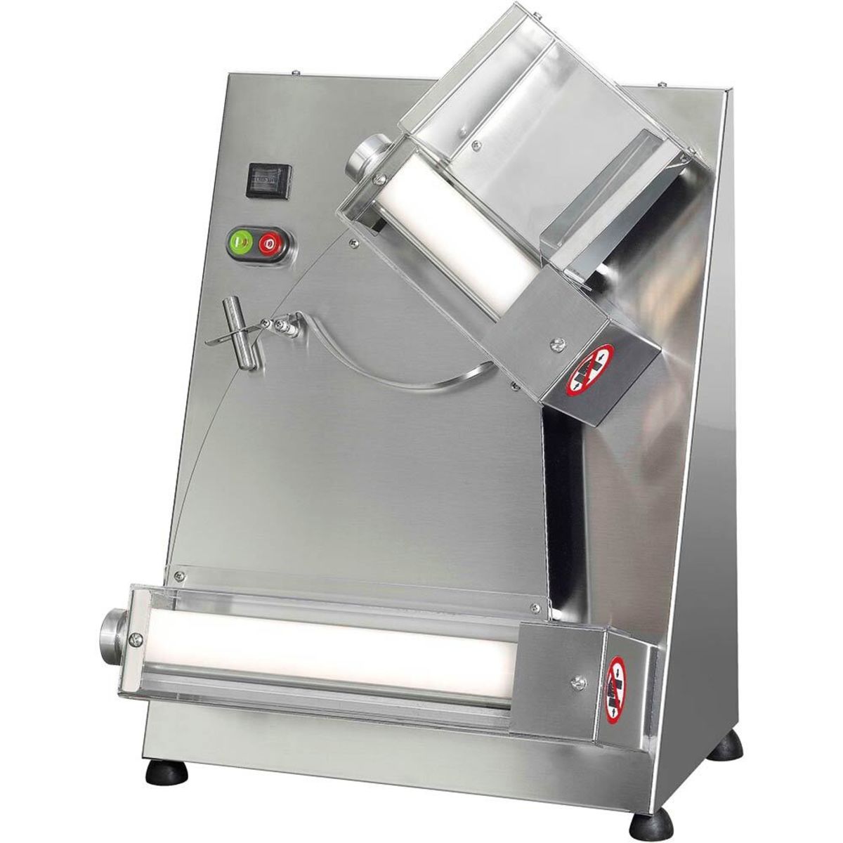 Stalgast Teigausrollmaschine, Walzenlänge 300 mm, 0,5 kW; 49x51x64 cm (LxBxH); silber