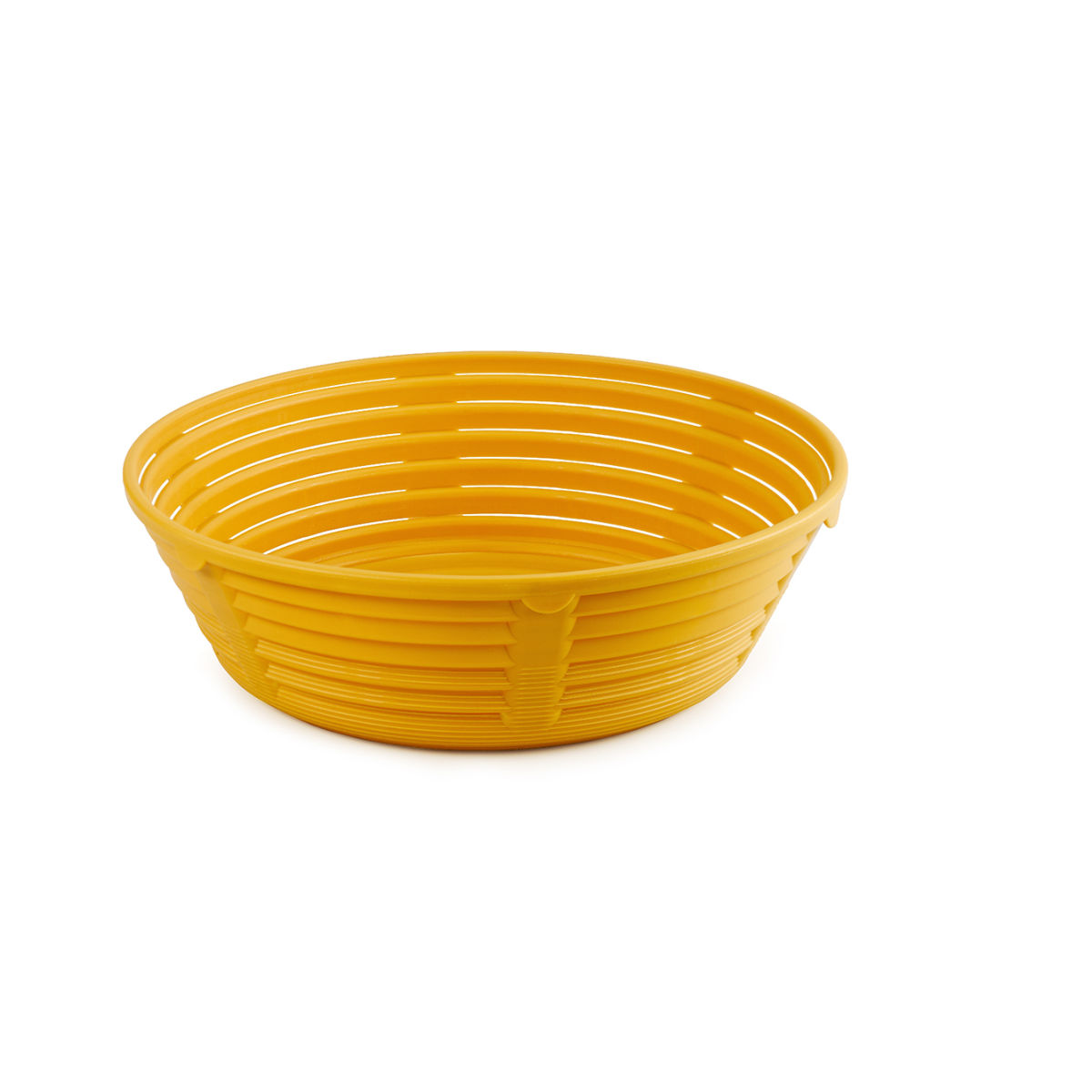 Scaritech Runder Gärkorb aus Kunststoff; 2000 ml; gelb; 5 Stück / Pack