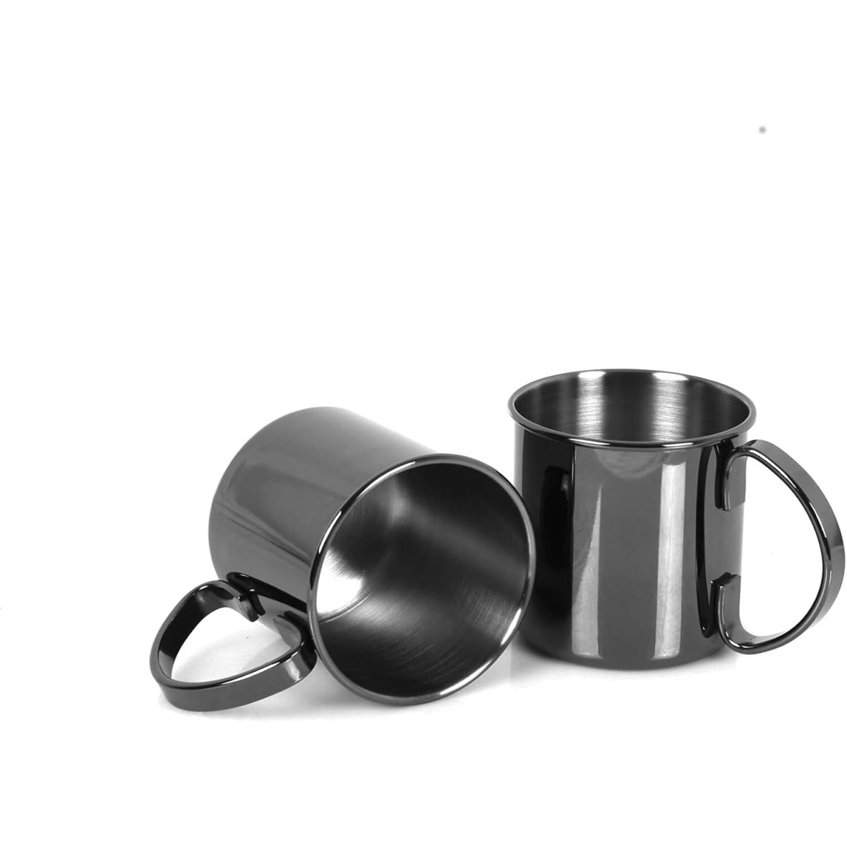 ECHTWERK Kupferbecher Edelstahl 480 ml, 9x9 cm (ØxH); schwarz