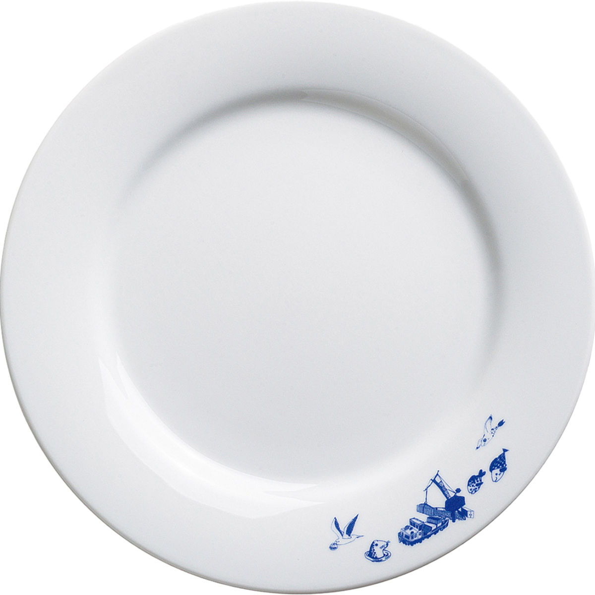 Kahla Speiseteller Ahoi Marie Hafen 26.8x2.5 cm (ØxH); blau; rund; 6 Stück / Pack