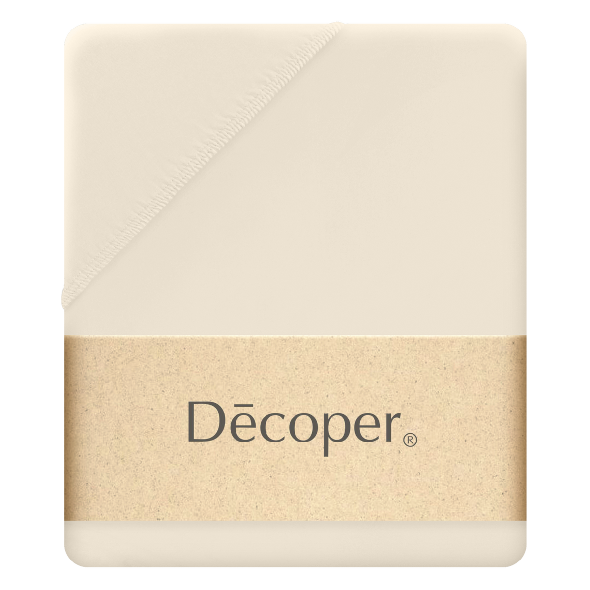 Decoper Decoper ® Mako-Feinjersey Spannbettlaken aus 100% Baumwolle 180-200x200 cm (BxL); champagner