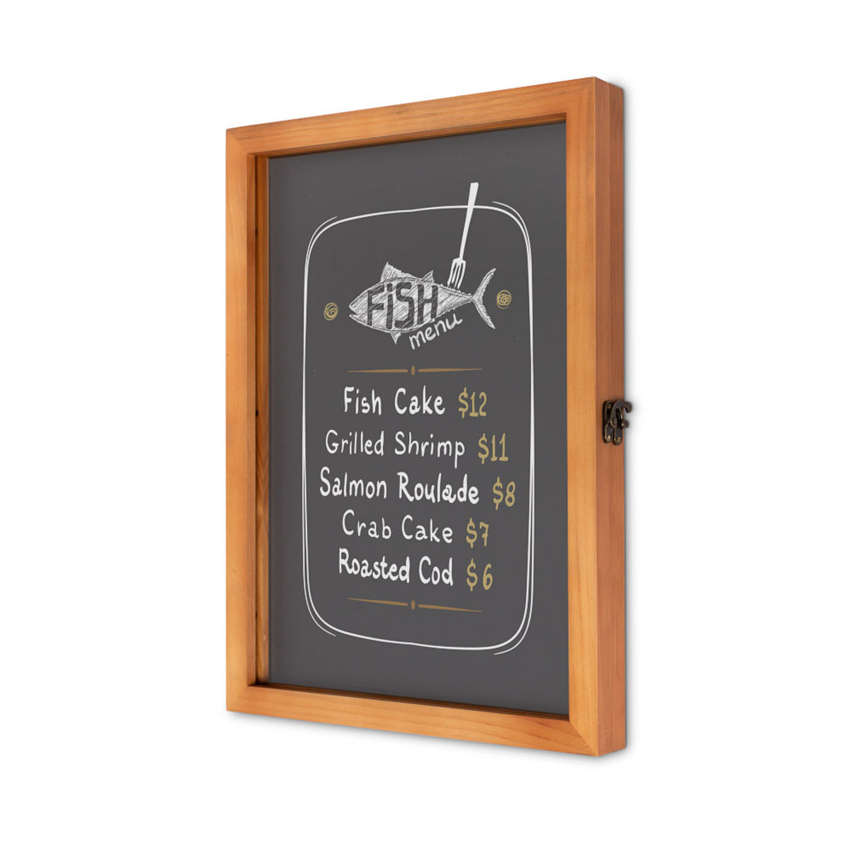Foya Schaukasten Holz A3 30x3.7x42 cm (BxTxH); braun