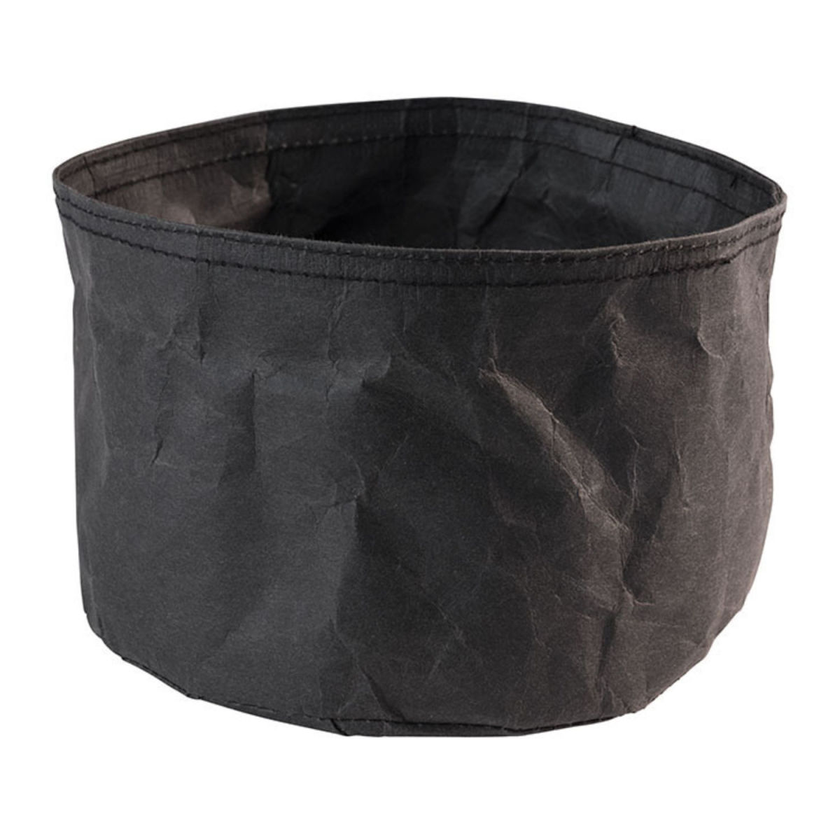 APS Brottasche, 70 % Naturfaser/30 % Kunstharz; 17x17x17x11 cm (LxBxØxH); schwarz; rund