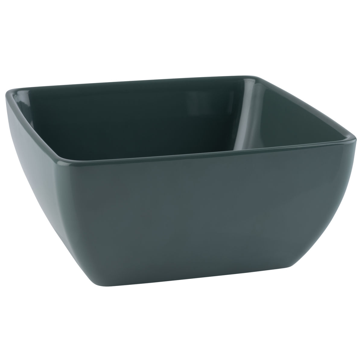 APS Schale PURE, Melamin, eckig 3800 ml, 25x25x12 cm (LxBxH); oliv