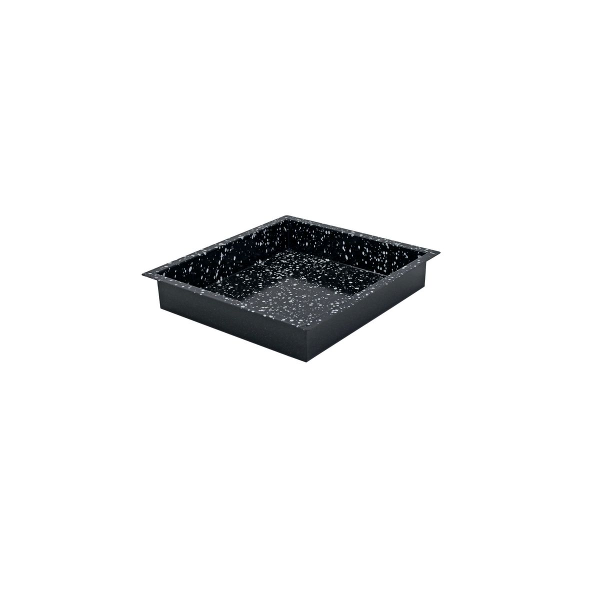 Schneider Backblech GN 2/3 Granit-Emaille GN 2/3, 35.5x32.5x6 cm (LxBxH); schwarz; rechteckig