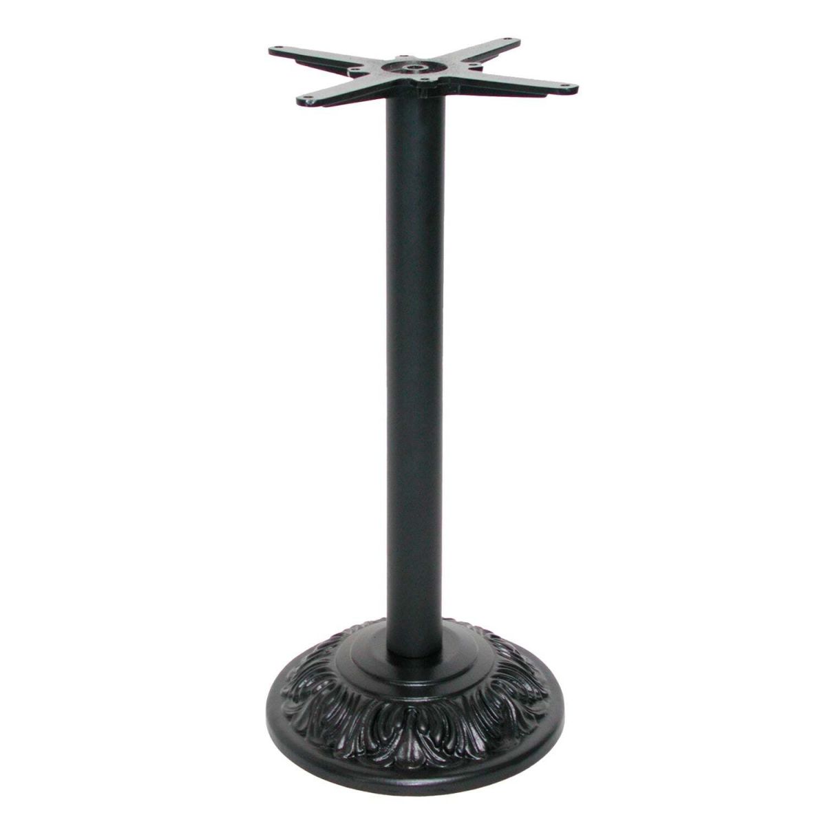 Base tavolo alto modello Versailles RestooTab; 40x40x110 cm (LxLxH); nero