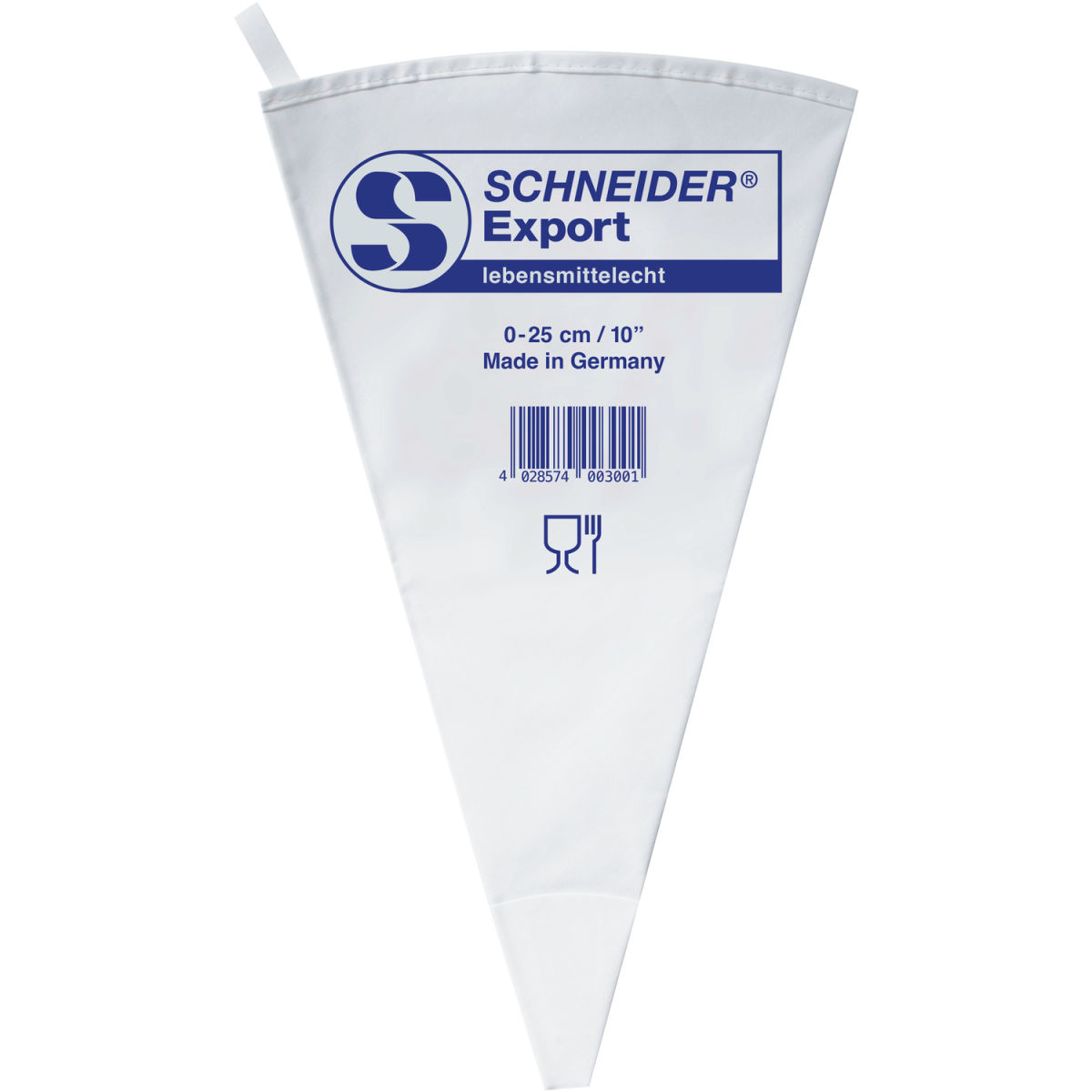 Schneider Spritzbeutel 25 cm (L); weiß