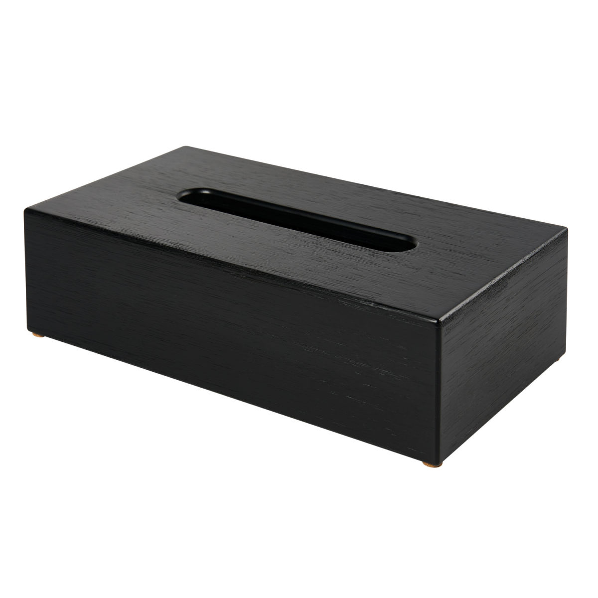 Porta fazzoletti Kleenex Buxton Cube in bambu BUSA nero CORBY; 14.2x25.8x7 cm (LxLxH); nero