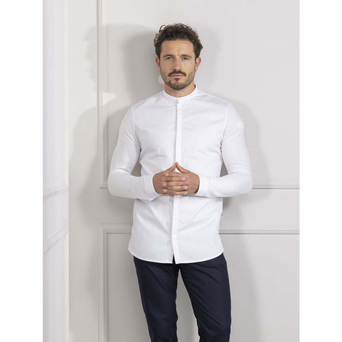 Giacca da cuoco Julien bianco / nero Le Nouveau Chef; Taglia S; bianco