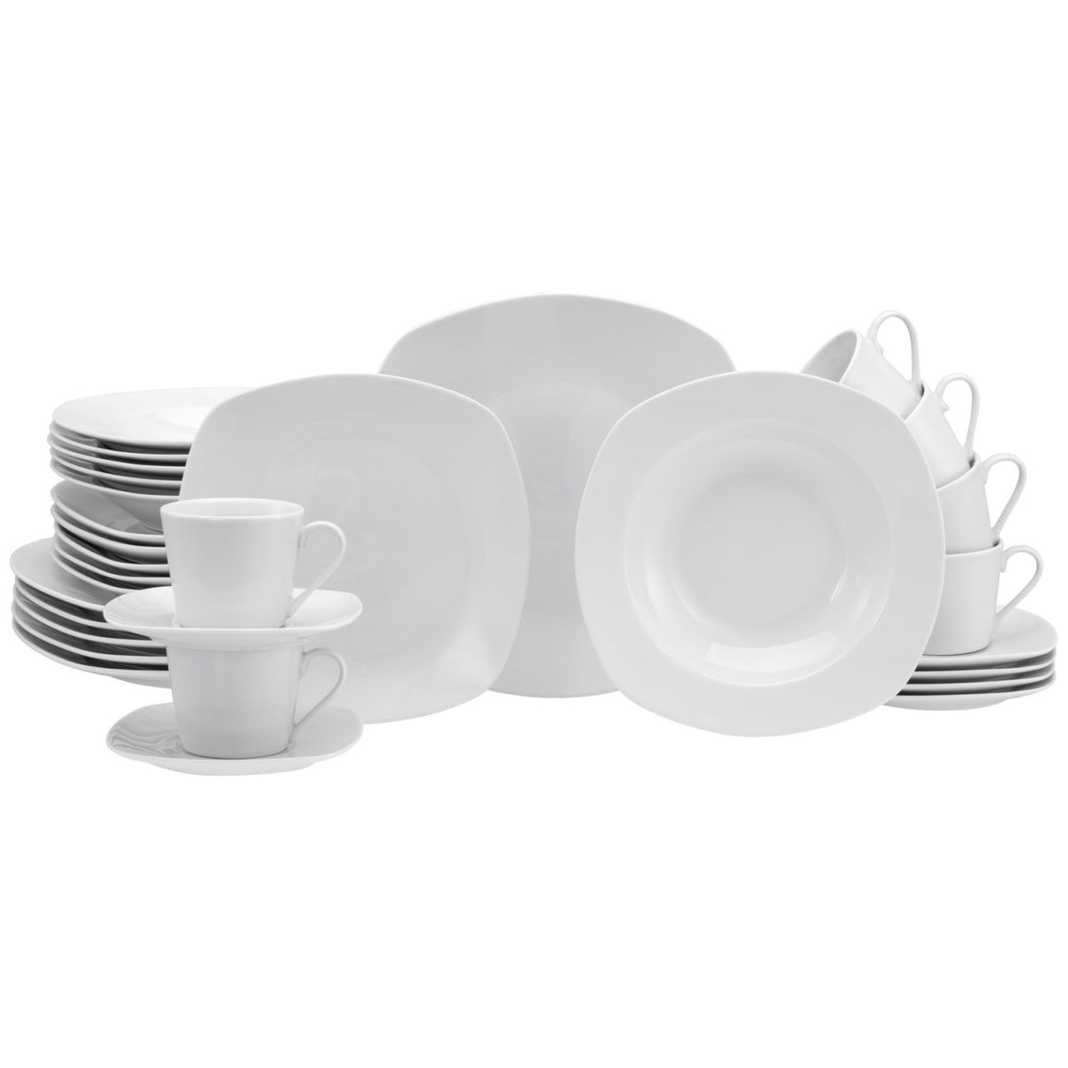CreaTable Amelie weiss - Kombiservice 30-tlg weiß