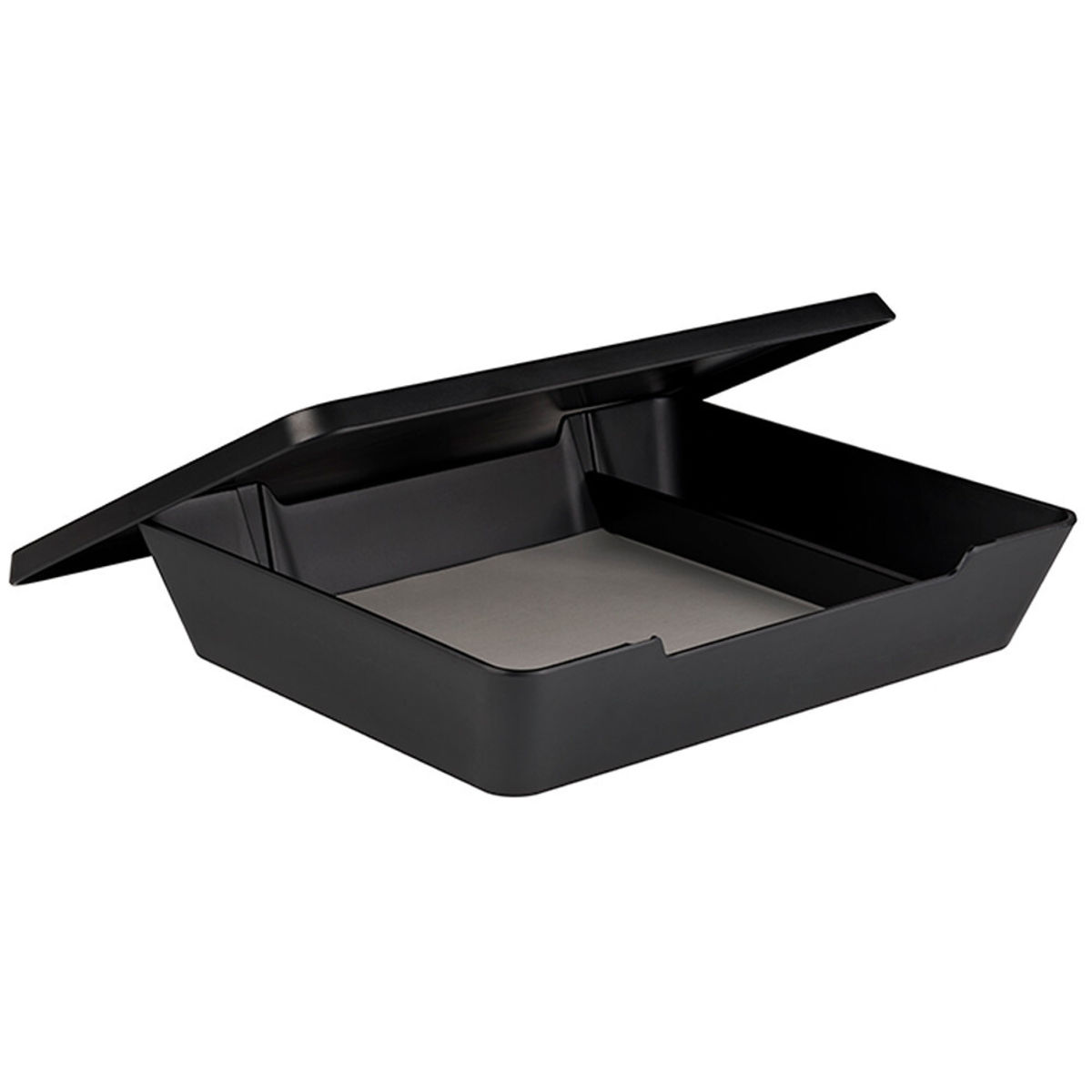 APS Servierbox, Melamin; 43.5x37x9 cm (LxBxH); schwarz; rechteckig