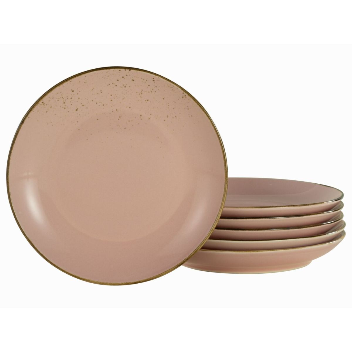 CreaTable Nature Collection - Dessertteller 6-tlg 21x3 cm (ØxH); rosa; rund; 6 Stück / Pack