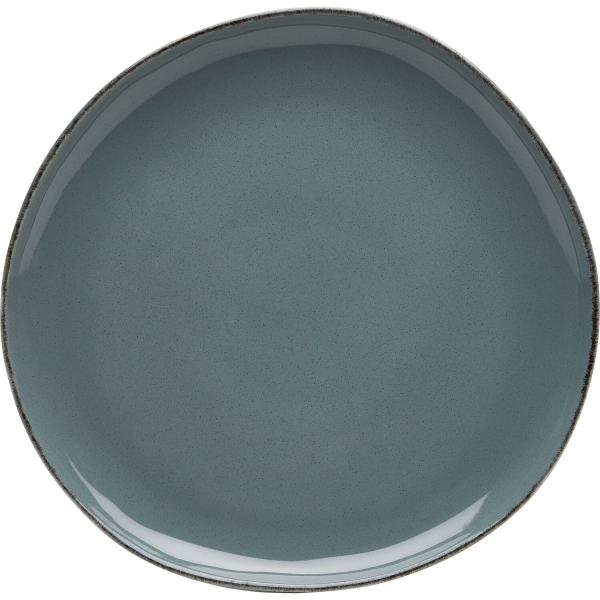 van Well Eßteller flach Urban 27,0cm, Steinzeug, van Well 27x2.4 cm (ØxH); grau; rund; 6 Stück / Pack