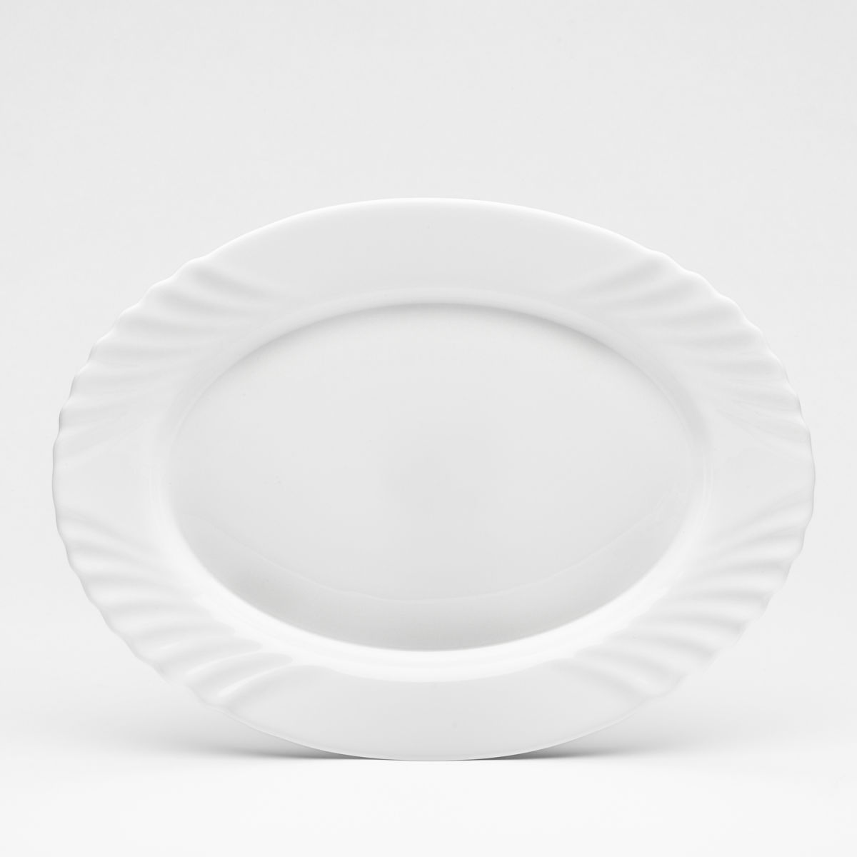 Piatto ovale Ebro 35 cm Bormioli Rocco; 35.4x27.2x2.5 cm (LxLxH); bianco; ovale; 6 pz. / Pacco