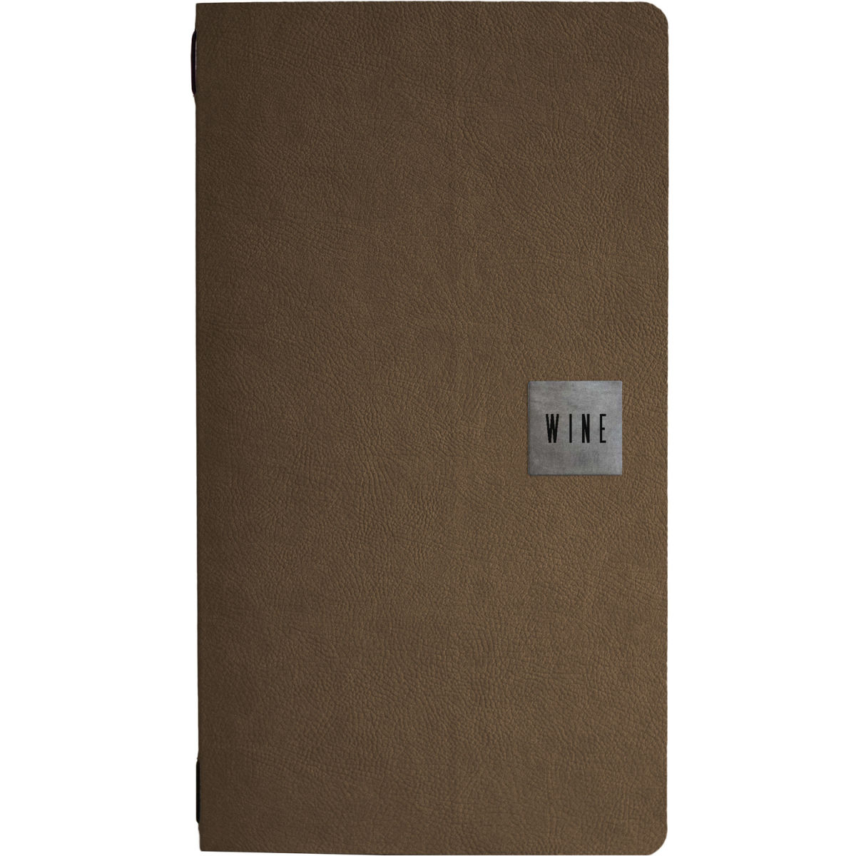 STIL CASA Stil casa, 12er-Set Menükartenhalter Größe 2/2, Polyurethan, drei Innenhüllen aus Kunststoff, elastischer Umschlaghalter vintage braun; 12 Stück / Pack