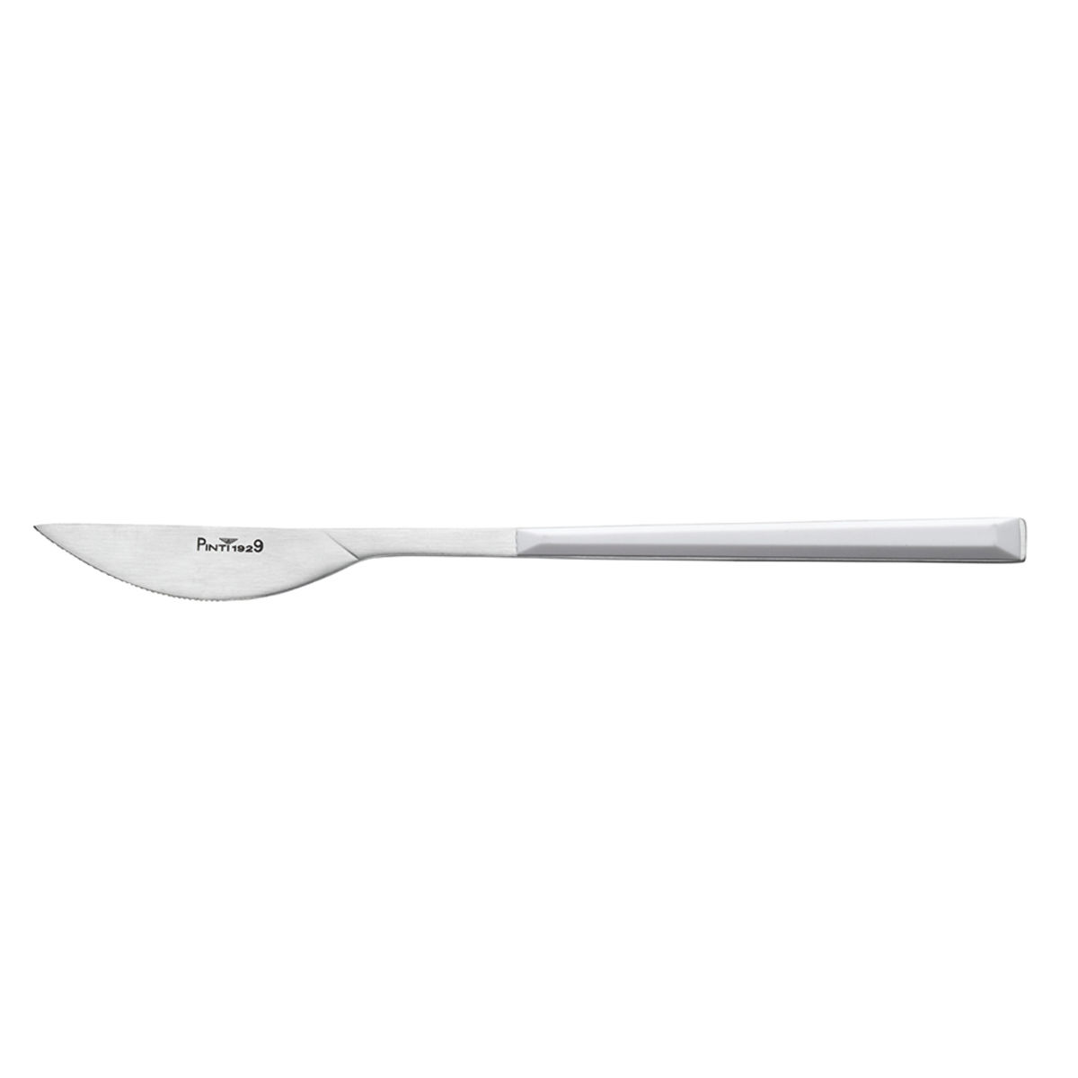 Pintinox Tafelmesser SUSHI PRO Satin ABS Griff Schwarz 22.5 cm (L); weiß; 12 Stück / Pack