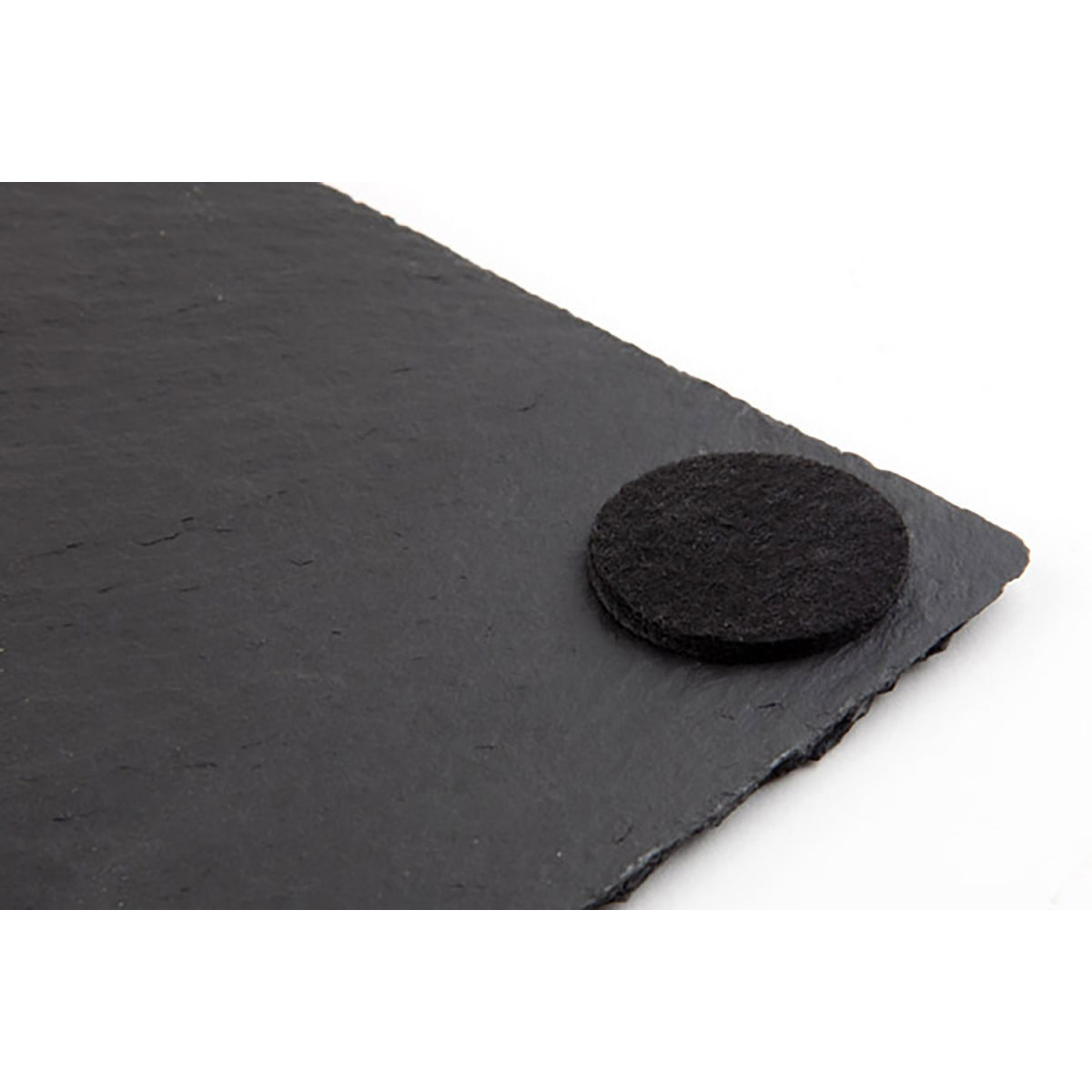 APS Untersetzer MORRA, 4er Set, Naturschiefer 24x15x1 cm (LxBxH); schwarz; rechteckig