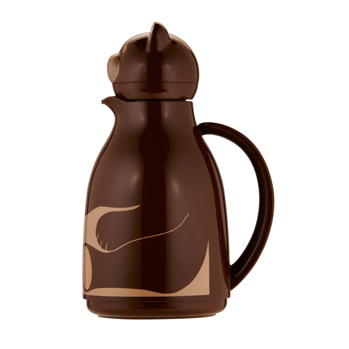 helios Isolierkanne Thermo-Bear 1,0 l 1 l, 26.8 cm (H); braun