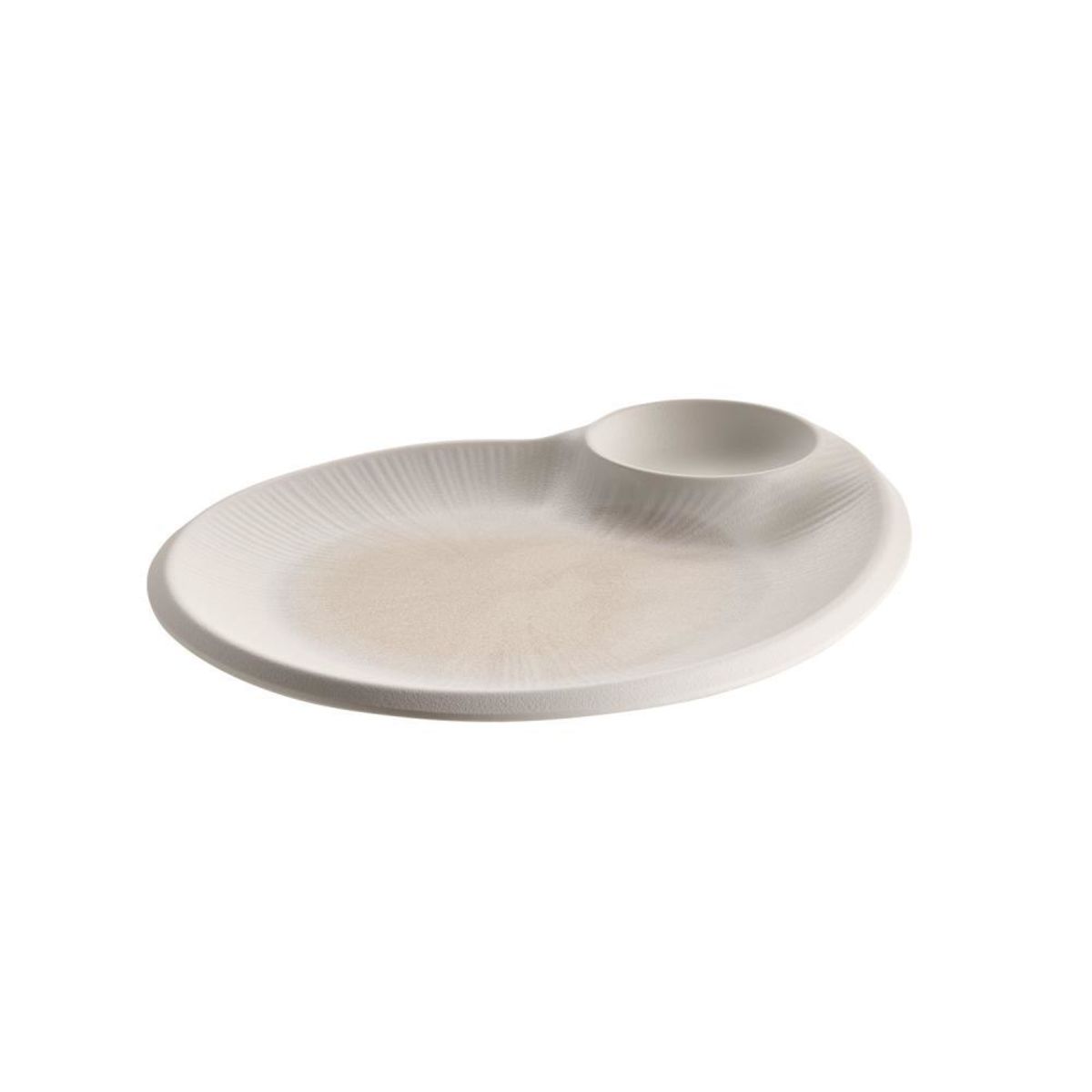 APS Teller BLUSH, Melamin 60 ml, 30x25x2.5 cm (LxBxH); beige/weiß/altweiß; organisch