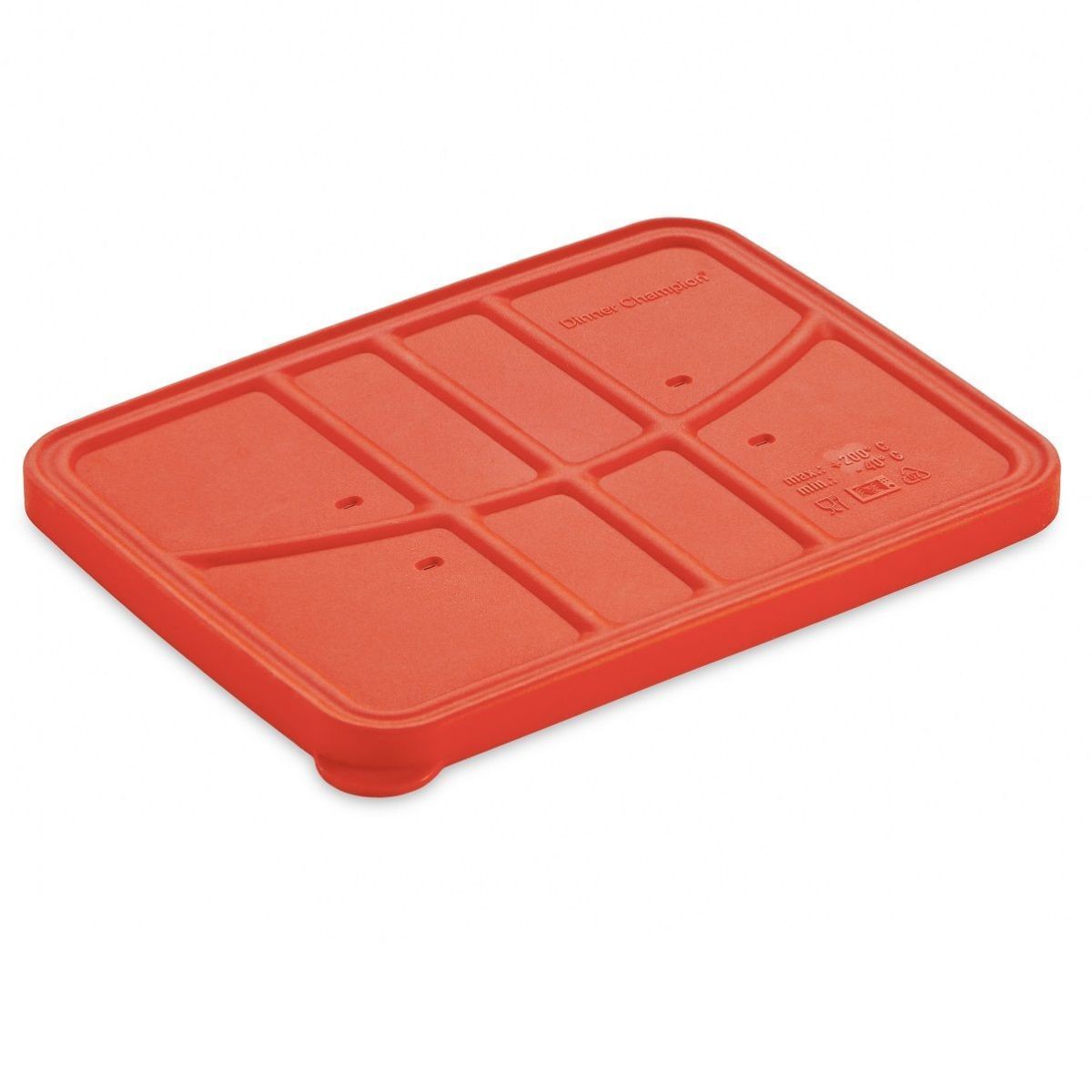 thermohauser Deckel, rot, aus Silikon 23.5x17.5x1.5 cm (LxBxH); rot