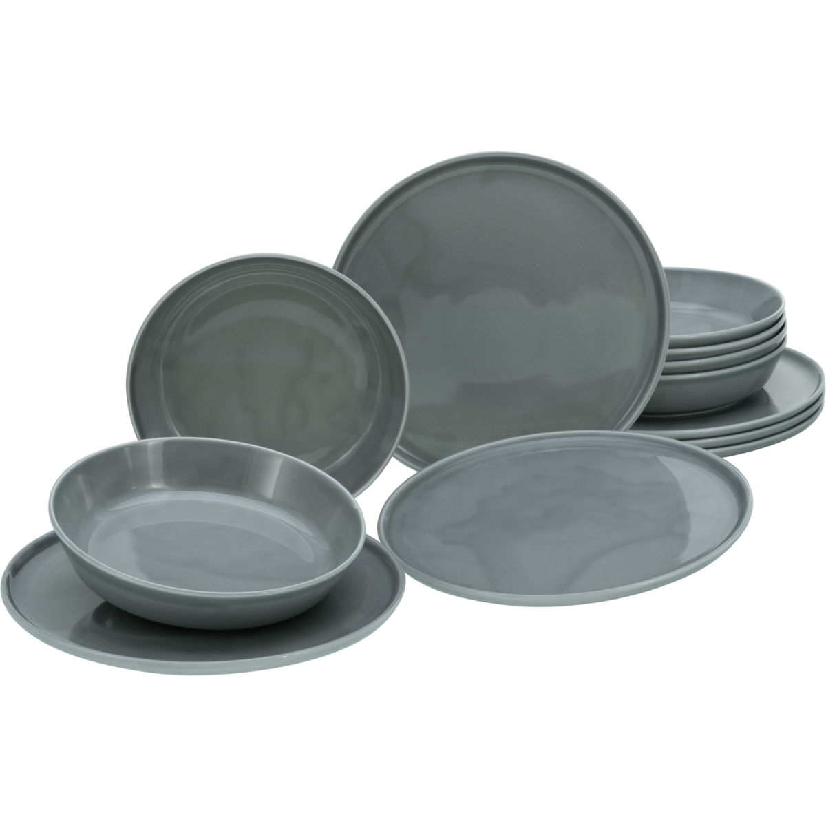 Collezione Chef - Servizio da tavola 12 pezzi CreaTable; grigio