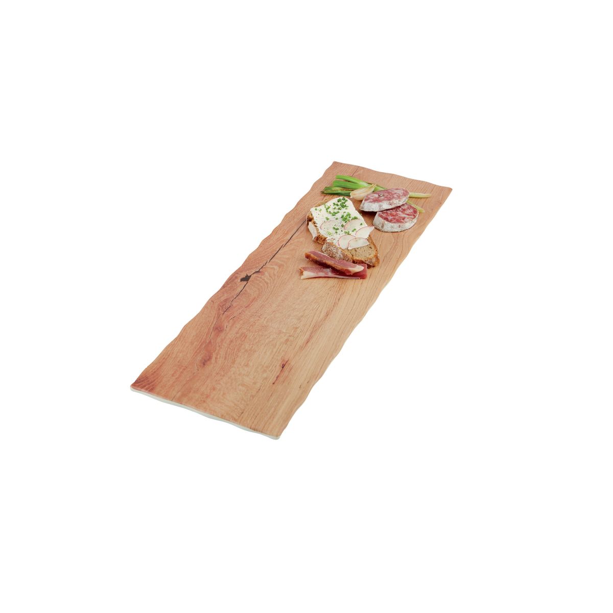 APS GN 2/4 Tablett OAK LIGHT, Melamin GN 2/4, 53x16.2x1.5 cm (LxBxH); braun; rechteckig