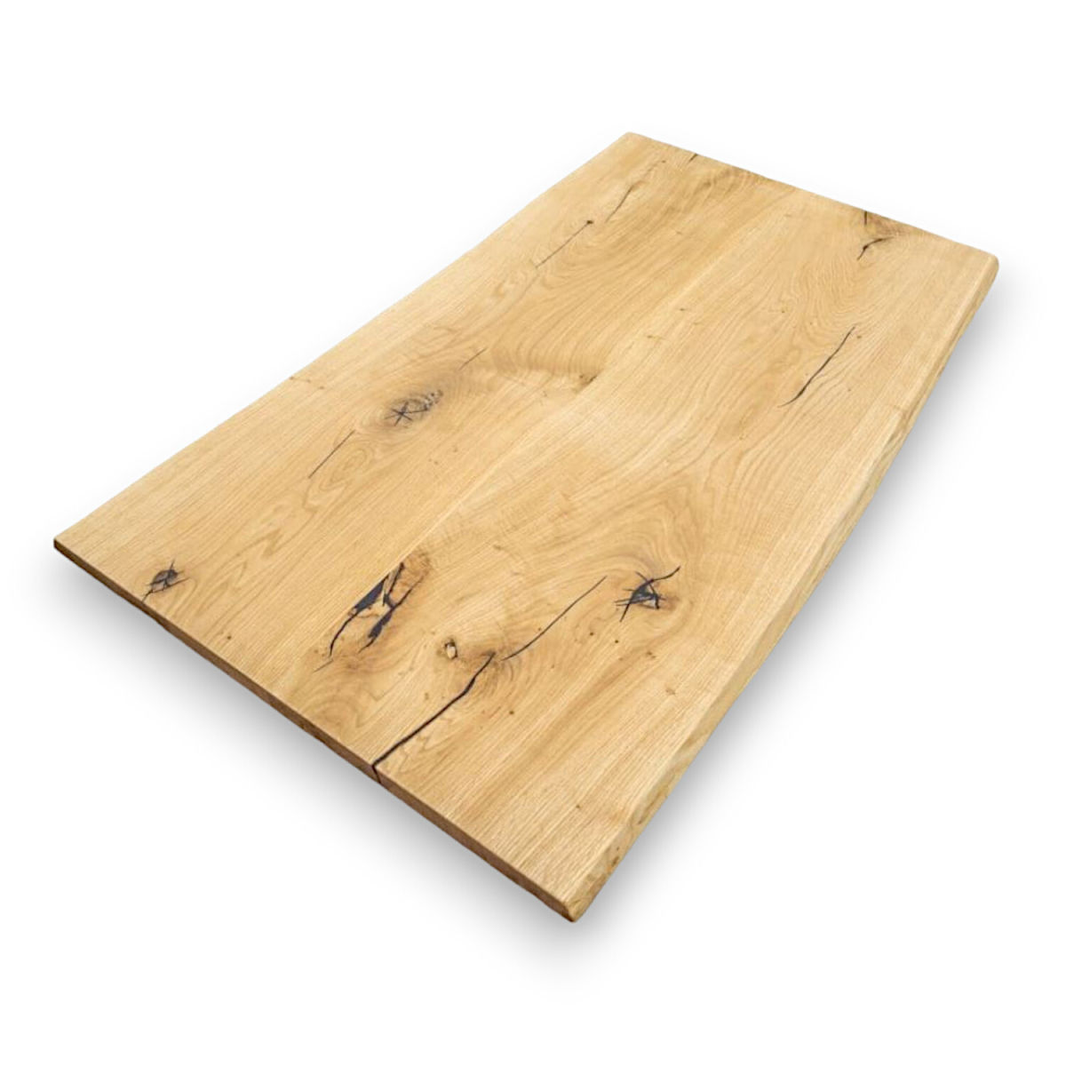 Willeke-Möbel Tischplatte Premium Eiche Vollholz; 140x80x4 cm (LxBxH); hellbraun; rechteckig