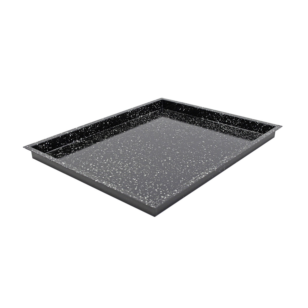 Schneider Backblech GN 2/3 Granit-Emaille GN 2/1, 65x53x4 cm (LxBxH); schwarz; rechteckig