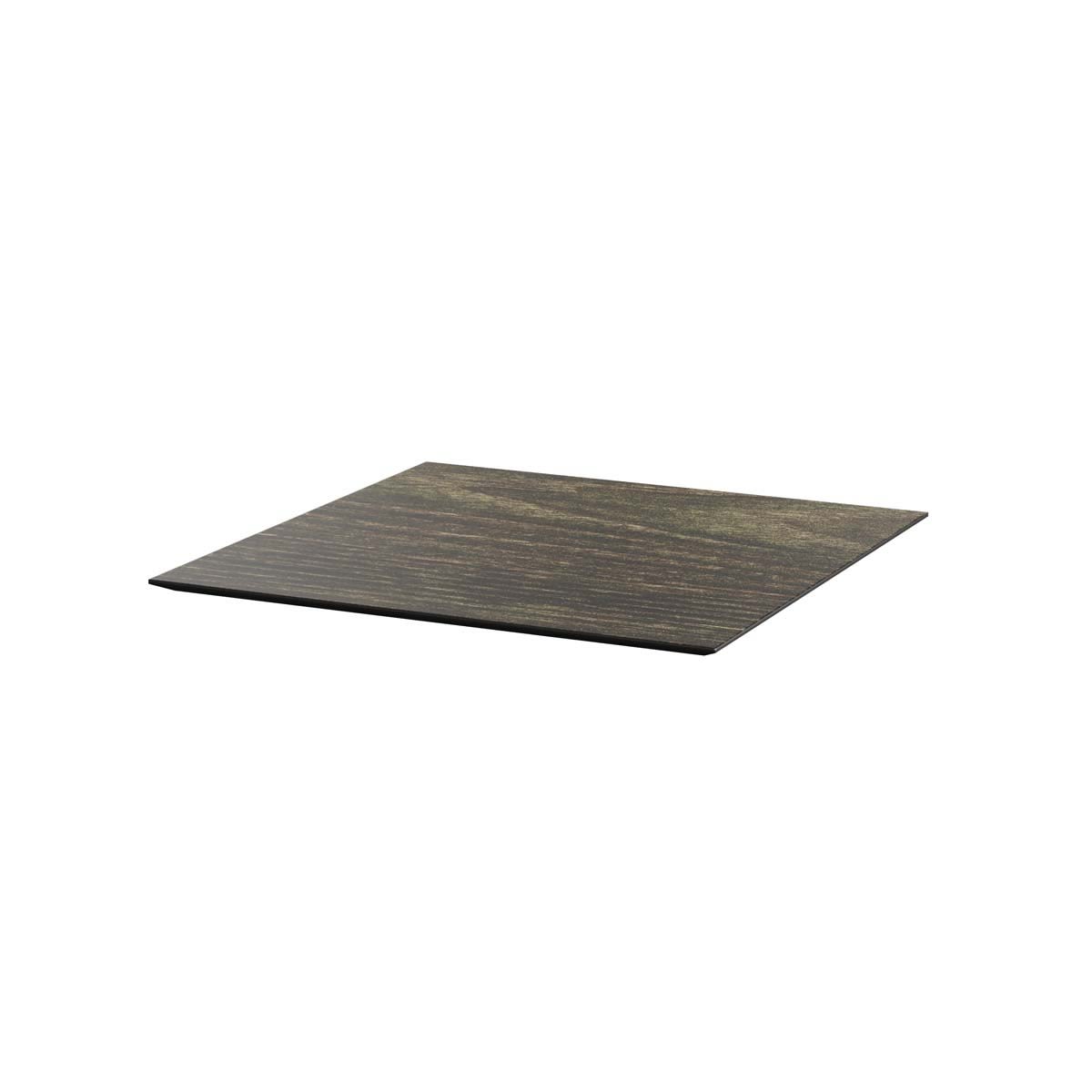 Feros HPL Tischplatte quadratisch 70x70x1.2 cm (LxBxH); dunkelbraun; quadratisch