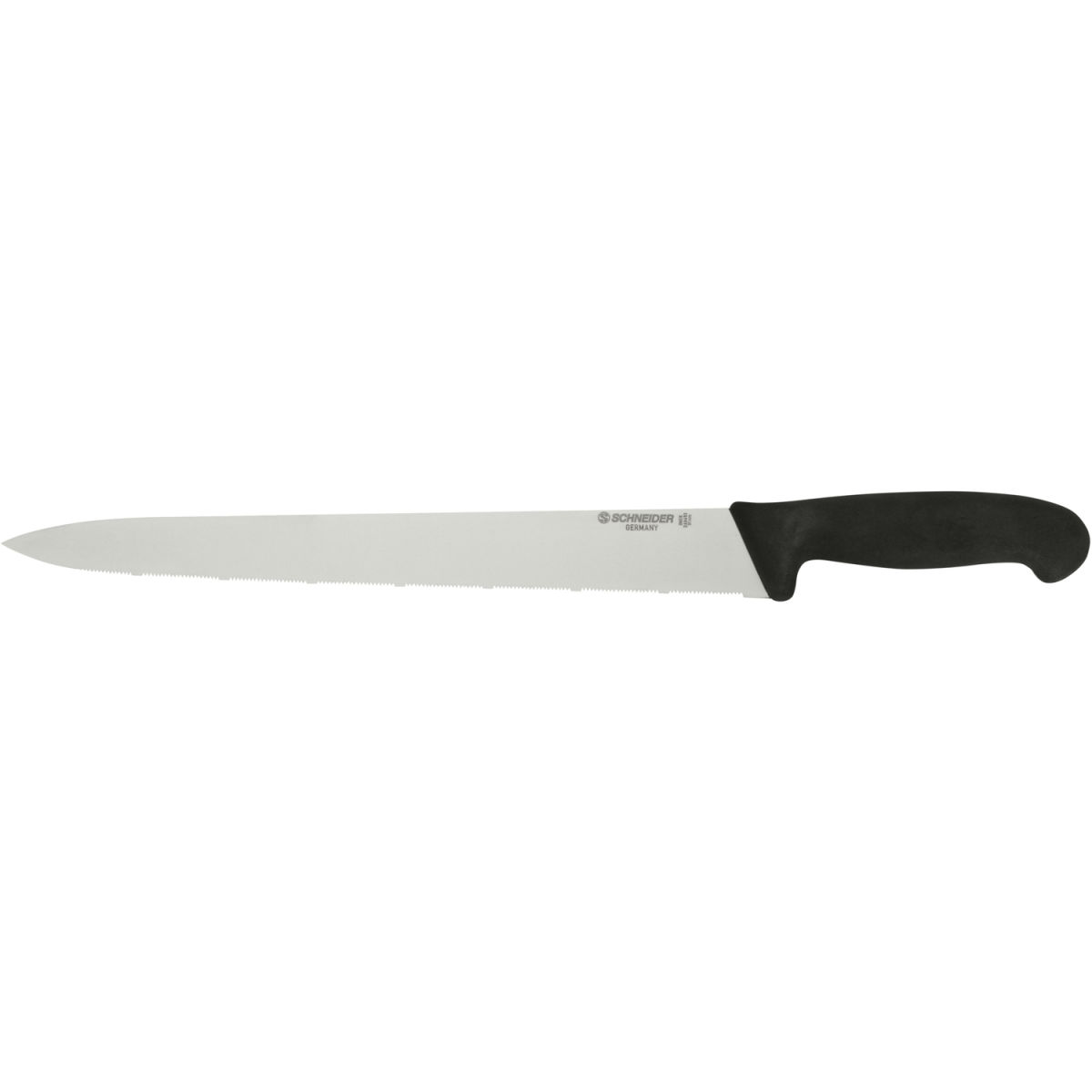 Schneider Küchenmesser feine Säge Klingenlänge 31 cm, 31 cm (L); schwarz